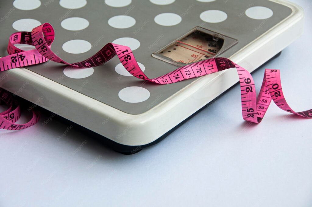 Weight Loss Measuring Tape And Scale