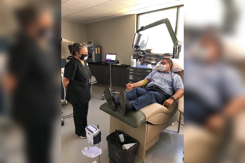 People Donating Blood